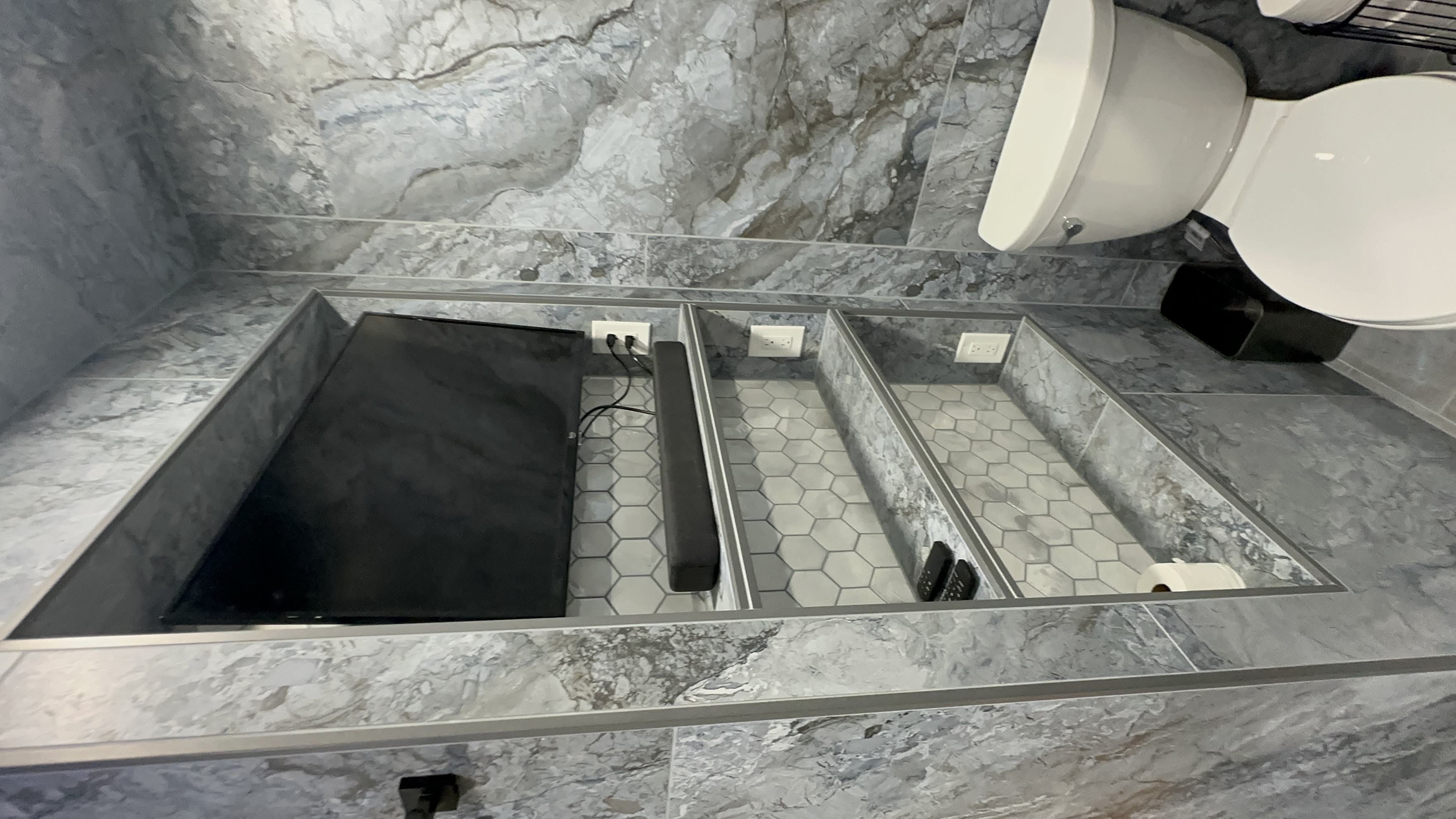 Fort Worth TX bathroom renovation showing modern fixtures