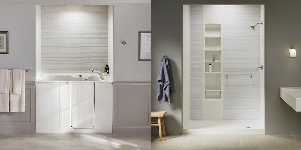 Showers comparison